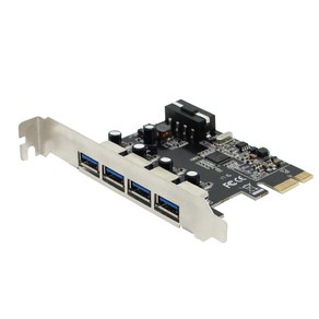 넥시 USB3.0 4포트 PCI-E 카드 NX311, 혼합색상