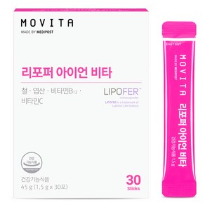 모비타 메디포스트 리포퍼 아이언 비타 철분 30p, 1개, 30회분