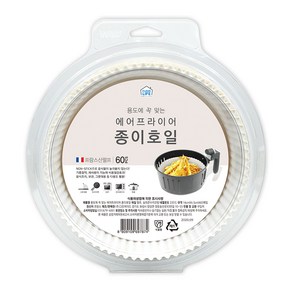 클린라이프 에어프라이어 종이호일 소 16cm x 4.5cm 60매입, 1개