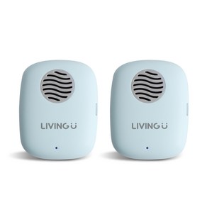 리빙유 UVC 에어 바람건조 휴대용 칫솔살균기 2p