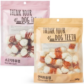 Think your dog teeth 소고기 15p + 연어 15p 세트