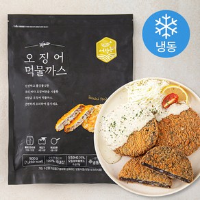 어장금 오징어 먹물까스 (냉동), 500g, 1개