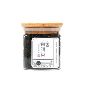 운남보이차 생차 유리병 S, 25g, 1개입, 1개