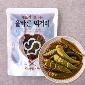 셰프애찬 청양고추 장아찌 새콤달콤, 600g, 1개