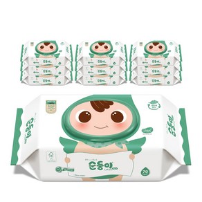 순둥이 로하스 아기물티슈 캡형 75gsm