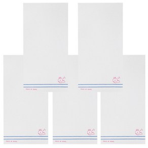 라인프렌즈 피스 세면타월 180g 코마사 코니, 블루, 5개