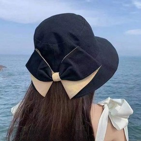 무식이네 여성용 러블리본 벙거지 모자 버킷햇 C110