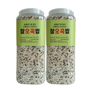 대한농산 통에담은 찰오곡밥, 2kg, 2개