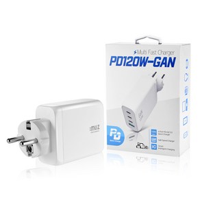 아이뮤즈 120W GaN 고속 멀티 접지 충전기 PD120W-GAN