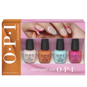 오피아이 네일락커 Me Myself and OPI Mini Pack 3.75ml x 4종 세트, 누드(S001), 오렌지(S004), 스카이블루(S006), 핑크(S009), 1세트