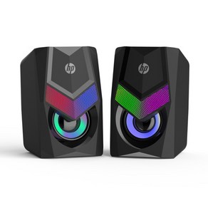 HP LED백라이트 멀티미디어 스피커 2.0CH 6W, 혼합색상, DHE-6000