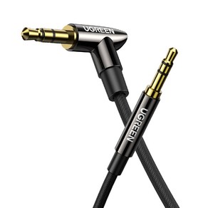 유그린 하이파이 스테레오 90도 3.5mm AUX 케이블 0.5m