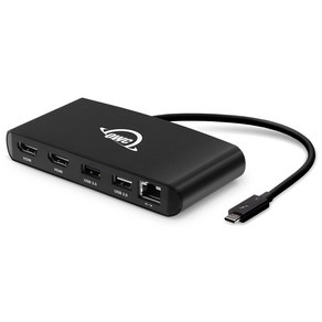 OWC 썬더볼트3 듀얼 USB 3.0 허브 4K HDMI2.0 RJ45