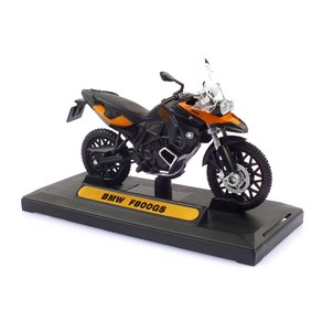 MOTORMAX 1:18 레프리카 BMW F800GS 오토바이 모형 MTX057048OR, 오렌지, 1개