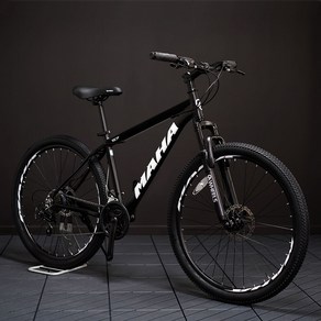 오투휠스 입문용 산악 반조립 MTB 자전거 마하 S7 기계식 17, 블랙 스포티, 1개, 171cm