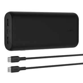 벨킨 BoostCharge 3포트 컴팩트 보조배터리 20K + USB C to C 케이블 세트