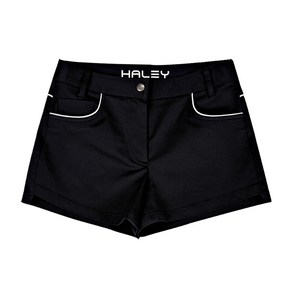 HALEY 여성용 칼라 파이핑 포인트 탈부착 볼백 하프 팬츠 HU-WS1008NY01