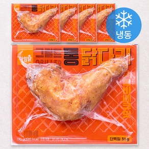 아임닭 그릴드 통 닭다리 숯불바베큐맛 (냉동), 170g, 5개입