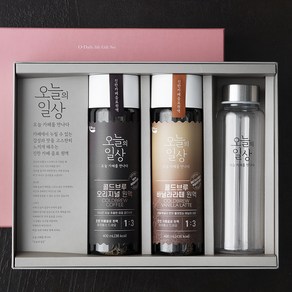 오늘의일상 콜드브루 2입 선물세트 콜드브루 400ml 1개+바닐라 400ml 1개+텀블러