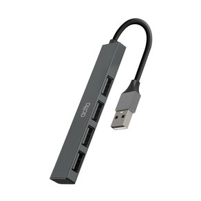 엑토 USB 2.0 4포트 무전원 포트확장 멀티허브 HUB-50, 그레이, 1개