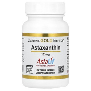 CGN 아스타잔틴 AstaLif 순수 아이슬란드산 12mg 30정 카로티노이드, 4개