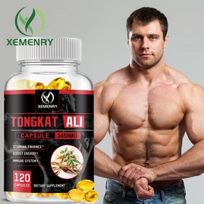Tongkat Ali 200:1 (Longjack) 남성용 추출물 1회 제공량당 3450mg Euycoma Longifolia 남성 건강 지원용, 1개, 60정