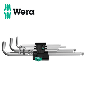 베라 WERA 롱볼렌치세트 950 PKL WERA 육각볼 L렌치세트 육각렌치세트 9PCS, 9개