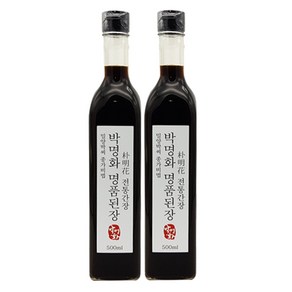 박명화 전통간장 (씨간장 첨가 고급 겹장 한식국간장 국산콩100%) 500ml, 1개