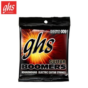 GHS 일렉기타 스트링 Boomes Roundwound Electic Guita Stings Exta Light GBXL 009-042, 1개