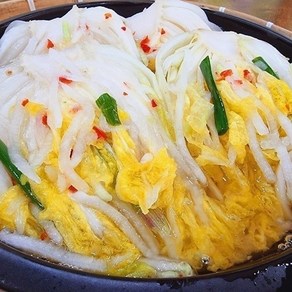 시원한 맛의 백김치 알배기