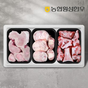 [G][농협횡성한우] 어사품 횡성한우 사골 보신세트 2.4kg (사골700g+우족700g+소뼈1kg), 1개