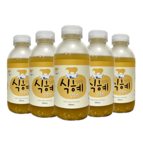 한양전통식품 얼음동동 호박식혜 500ml 5병 / 100% 국내산, 한양전통식품 얼음동동 식혜 500ml 호박 5병 / 찜, 5개