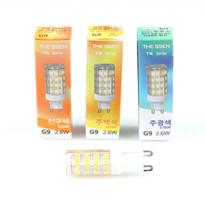 G9 LED 전구 2.6W 4.2W 할로겐 핀램프 핀전구 옥수수전구 미니 꼬마전구, 주백색(아이보리빛), G9 램프 4.2W, 1개