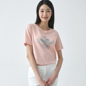 [지센] 여성 [WMT] 소로나 포인트 라운드 반팔 티셔츠 ZOHBHF751_[4컬러]