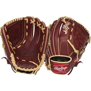 Rawlings 샌드롯 시리즈 레더 프로 H 웹 야구 글러브 버건디 12 3/4인치 레귤러 154964, 12