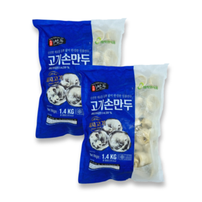 허만두 고기 손만두 1.4kgx2봉, 1.4kg, 2개