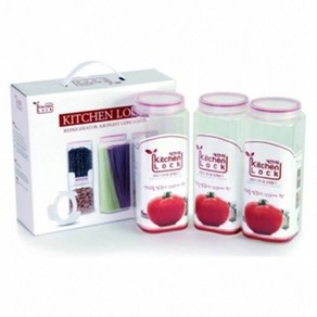 보관용기 SET 키친락 K3000 KITCHEN 3P LOCK 5yo*7568if