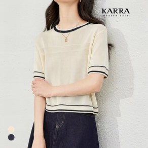 [카라] KARRA 카푸치노라인니트_A4M1063