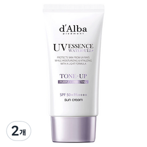 달바 워터풀 퍼플 톤업 선크림 SPF50+ PA++++, 50ml, 2개