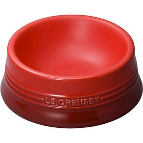 일본직발송 4. 르쿠르제(LE CREUSET) 펫보울 펫볼(M) 체리 레드 방오 전자 레인지 대응[일본 정규 판매품]