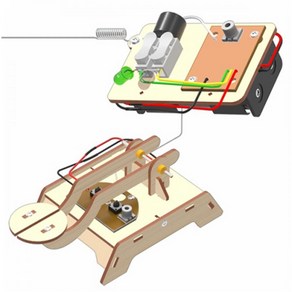 DIY 키트 나무모스부호전신기 만들기 과학 원리 기구 기자재 고3