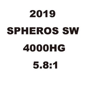 SHIMANO SPHEROS SW 낚시 스피닝 릴 바닷물 전면 드래그 큰 물고기 기어 C3000HG 3 1BB 2019 정품 신제품, 3) 4000HG