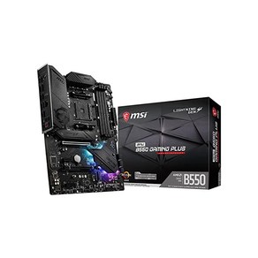 MSI 마더보드 MPG B550 GAMING PLUS/A ATX AMD B550 칩셋 탑재 Ryzen 5000 시리즈 프로세서- MB5873, 상세페이지 참조