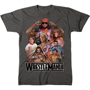 ROCKPANDA WWE Legends WestleMania 반팔티