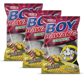 Boy Bawang Conick Babeque - Cispy Tasty & Glut Boy Bawang Conick 바베큐 - 바삭하고 맛있는 글루튼 프리 옥수수 견과류, 3개, 100g