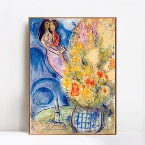 노 브랜드 액자 캔버스 Giclee 인쇄 초현실주의 예술 시리즈 꽃 by Mac Chagall Wall Atwood Colo Slim Famex, no fame