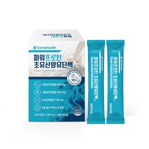 파워프로틴 초유산양유단백분말 2 000mg x 30포 고단백 네덜라드산 산양유 식물성 단백질 초유 부모님단백질 근력 식물성 프로틴 보충제, 60g, 1개