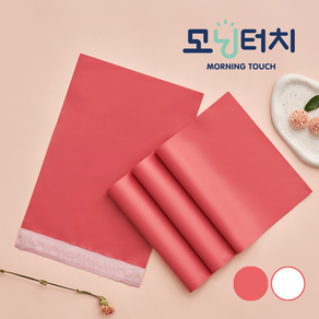 모닝터치 HDPE 택배봉투 리빙코랄, 1개, 35X45+4 100매