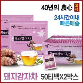 자애인 국산 돼지감자차 100티백 (50티백+50티백), 60g, 2개