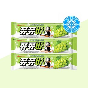 롯데 쮸쮸바 130ml 딸기10개+망고10개+샤인머스켓&청포도10개, 30개